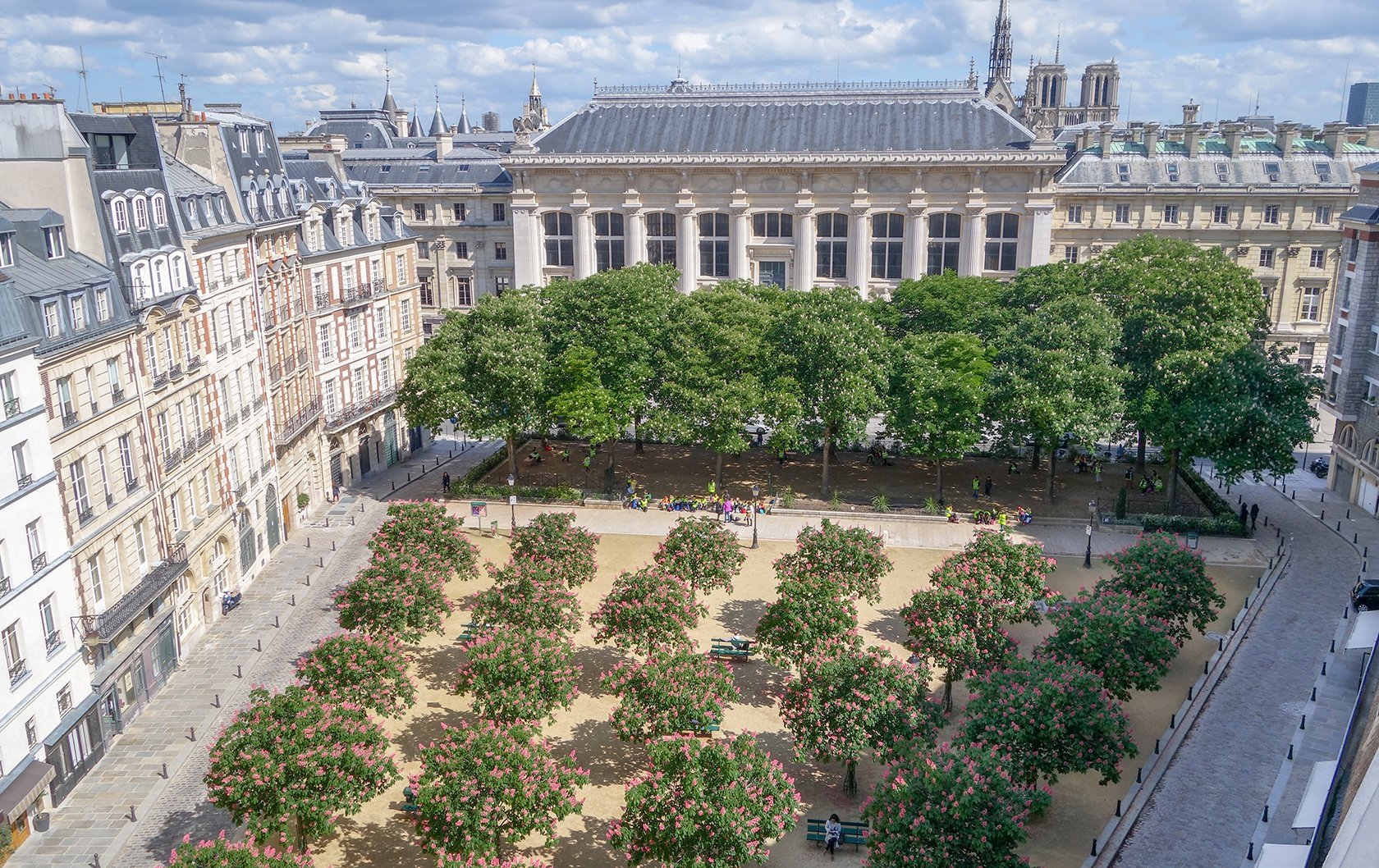 도핀 광장(La Place Dauphine)에서의 휴식